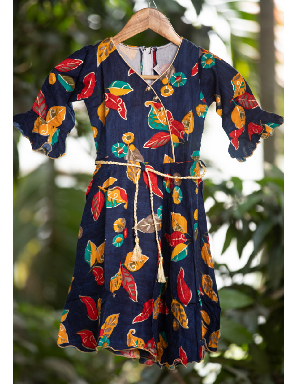 All Over Printed Blue Kids Dress (KR1190) All Over Printed Blue Kids Dress (KR1190)